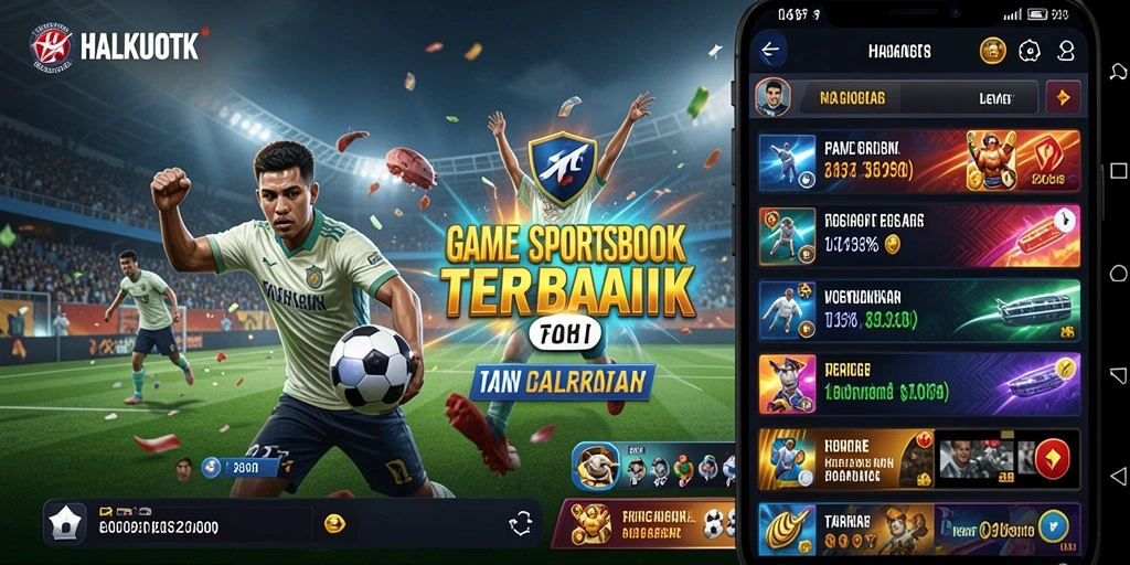 Tampilan menarik HALKUOTK saat pengguna melakukan taruhan olahraga.
