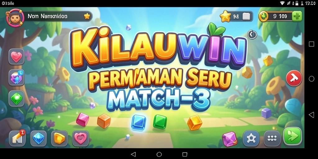 Tampilan gameplay seru KILAUWIN dengan grafis menarik dan aksi Match-3.