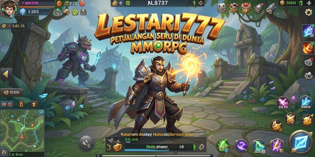 Gameplay mendebarkan dari LESTARI777 di dunia MMORPG.