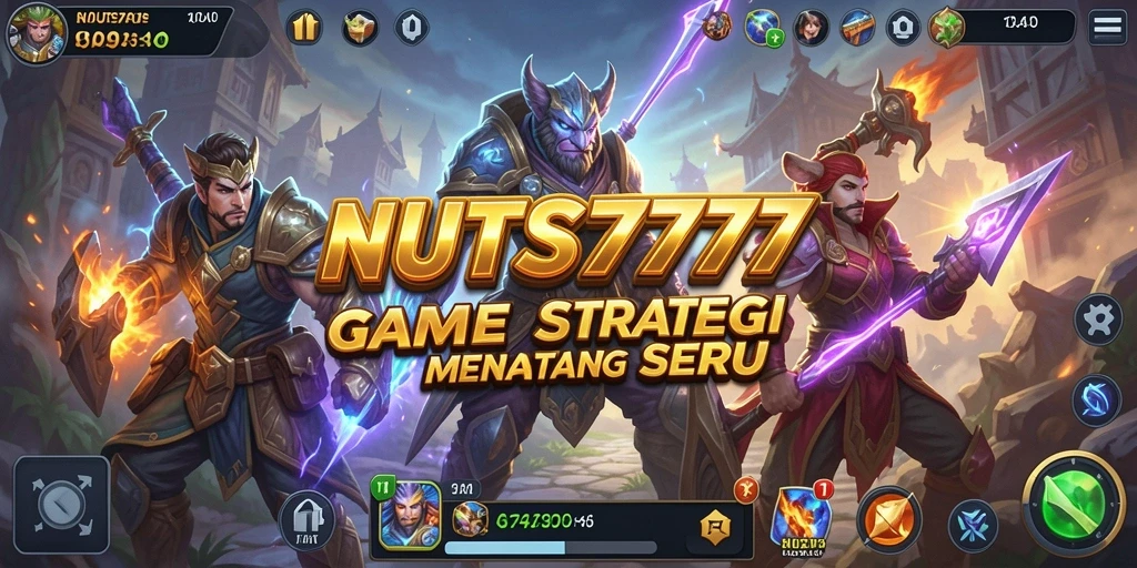 Gameplay NUTS777 menunjukkan pertarungan strategi yang mendebarkan.
