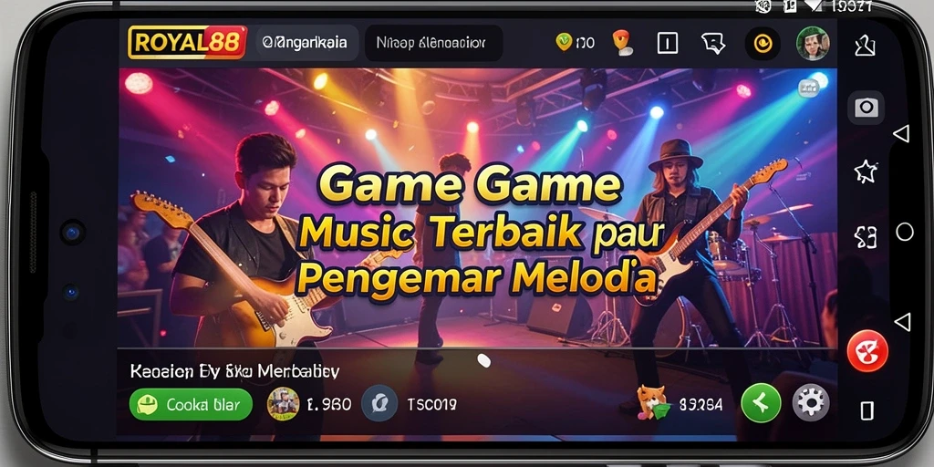 Tangkapan layar gameplay ROYAL88 dengan nuansa musik yang menggugah.