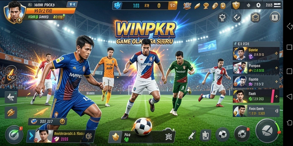 Tampilan gameplay WINPKR yang penuh aksi dan seru.