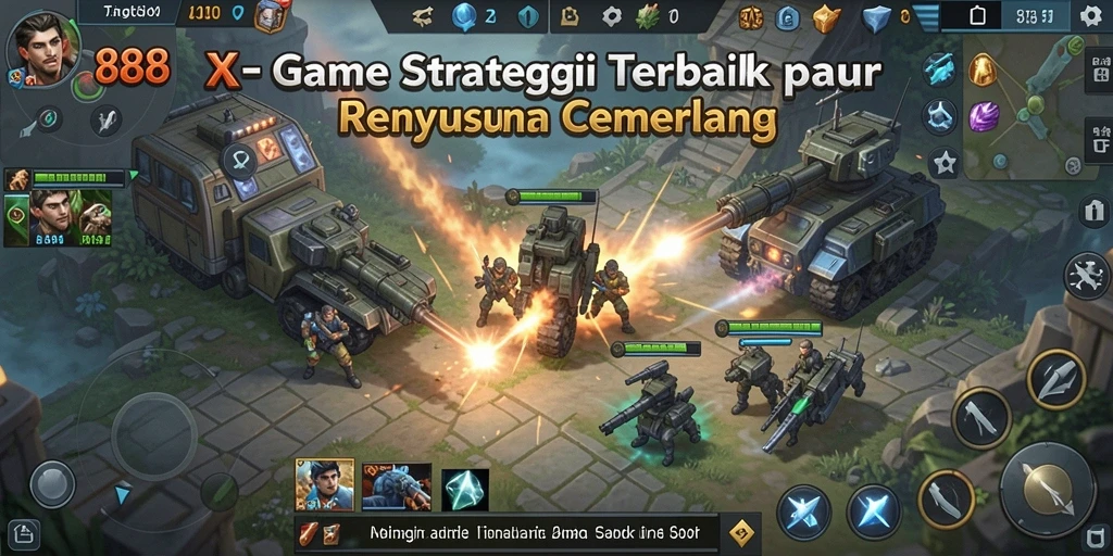 Tampilan gameplay menantang dari X88 dengan grafis yang menarik.