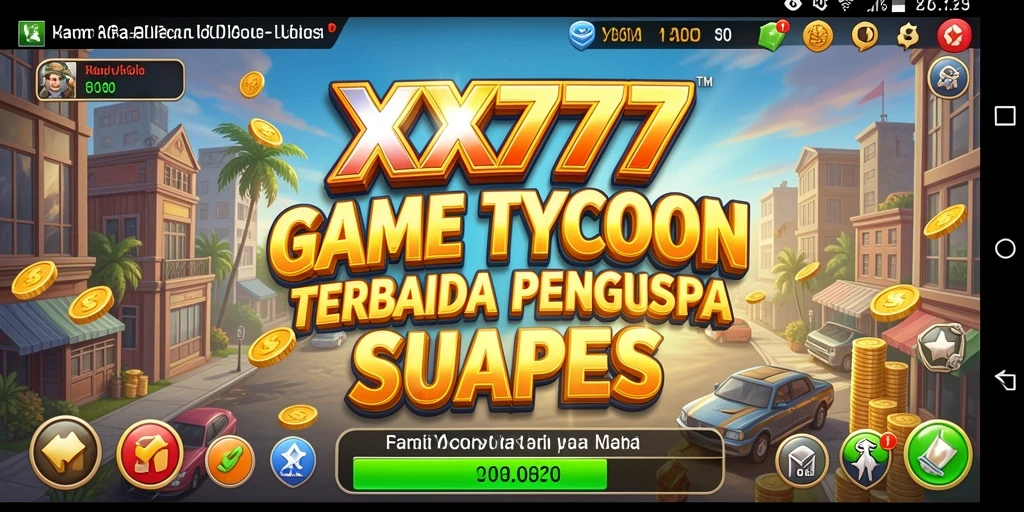 Tampilan gameplay <strong>XXX777</strong> yang menawan saat membangun impian bisnis.