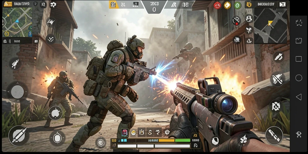 Tampilan gameplay ZK3 yang penuh aksi dan strategi.